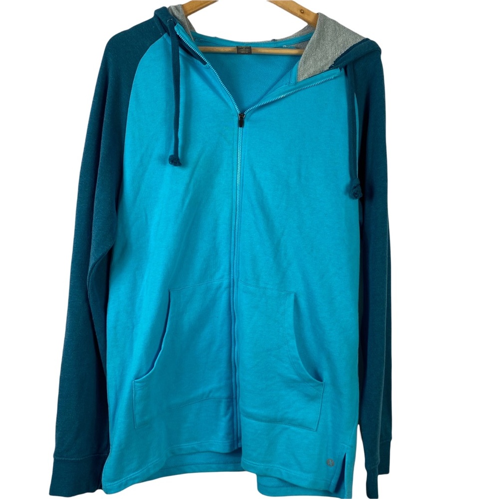 Xersion Hoodie Jacket Medium Blue Athletic Hoodie Full Zip - Picture 2 of 9